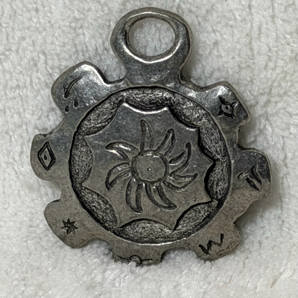Pewter Handmade Sun Pendant